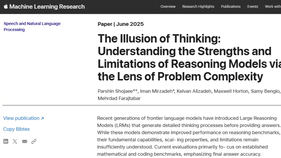 True Artificial Intelligence vs. Modern Models: Apple's Perspective.